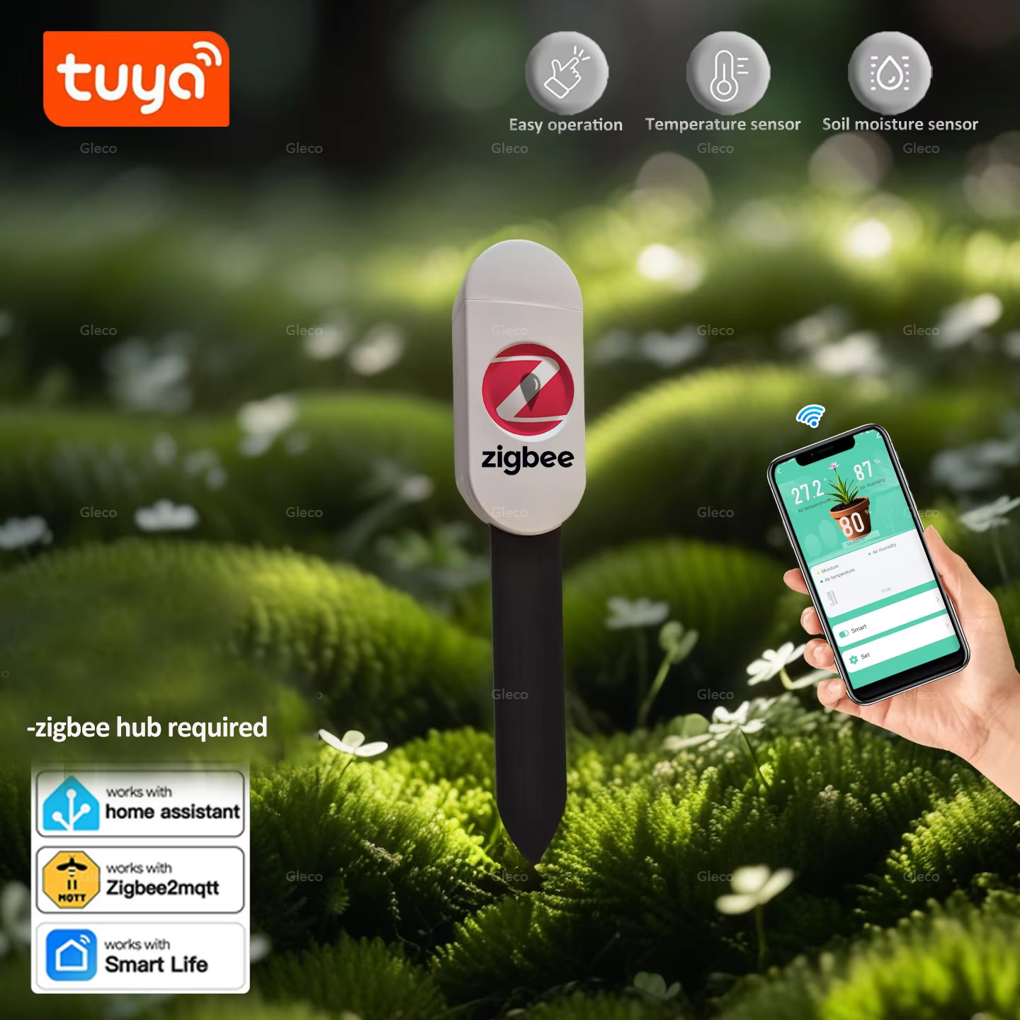 Smart Urban Garden - Czujnik wilgotności gleby Tuya Smart Life