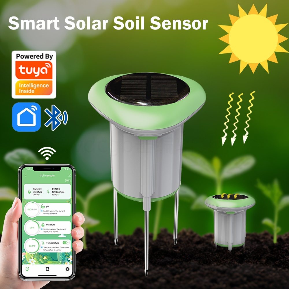 Smart Urban Garden - Inteligentny czujnik gleby solarny Tuya WIFI,