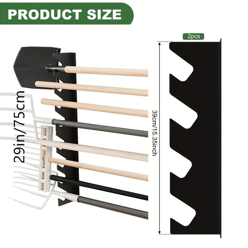 Smart Garden Storage - Wytrzymały metalowy uchwyt na narzędzia ogrodowe