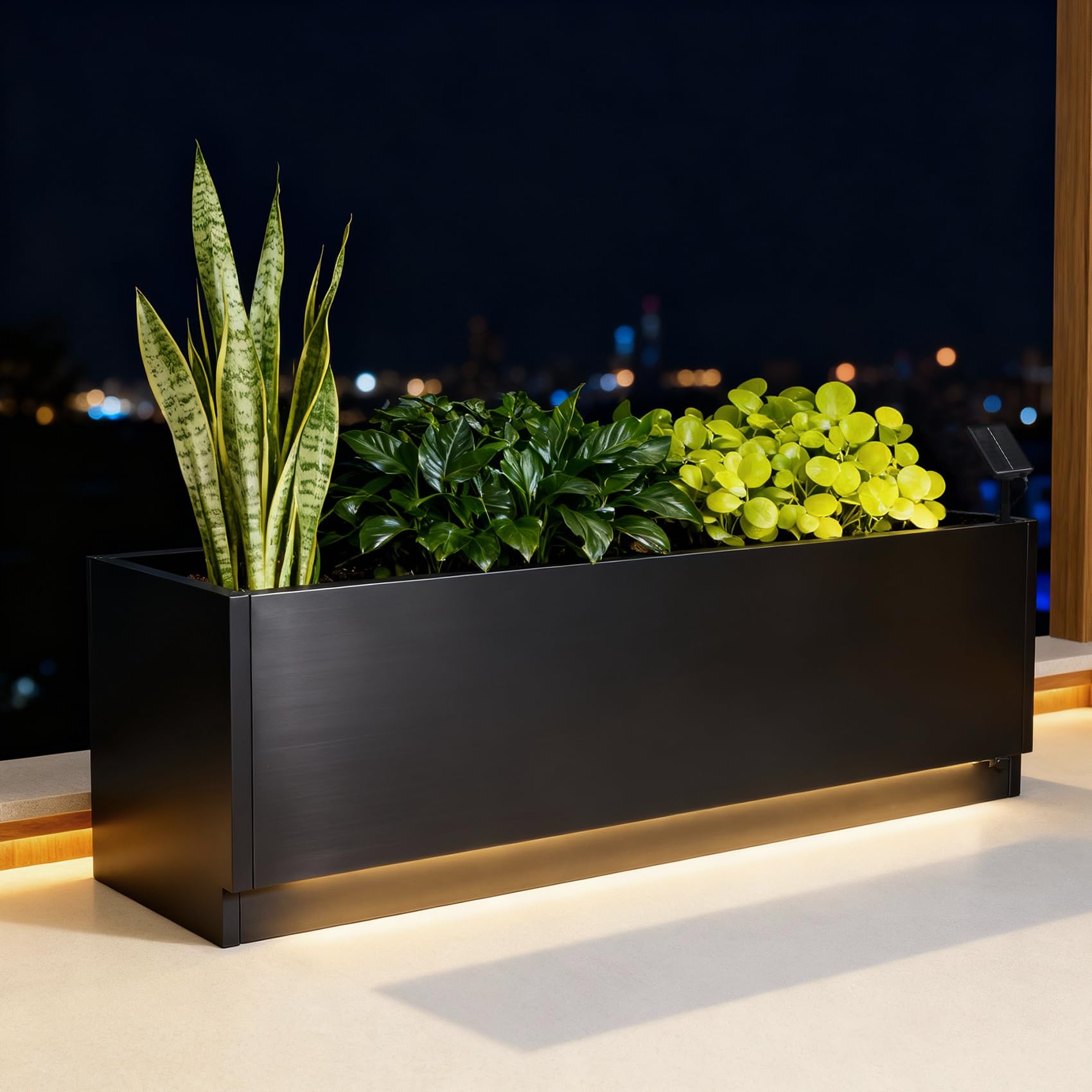 Smart Garden Box - Metalowa skrzynia na rośliny LED 47x16