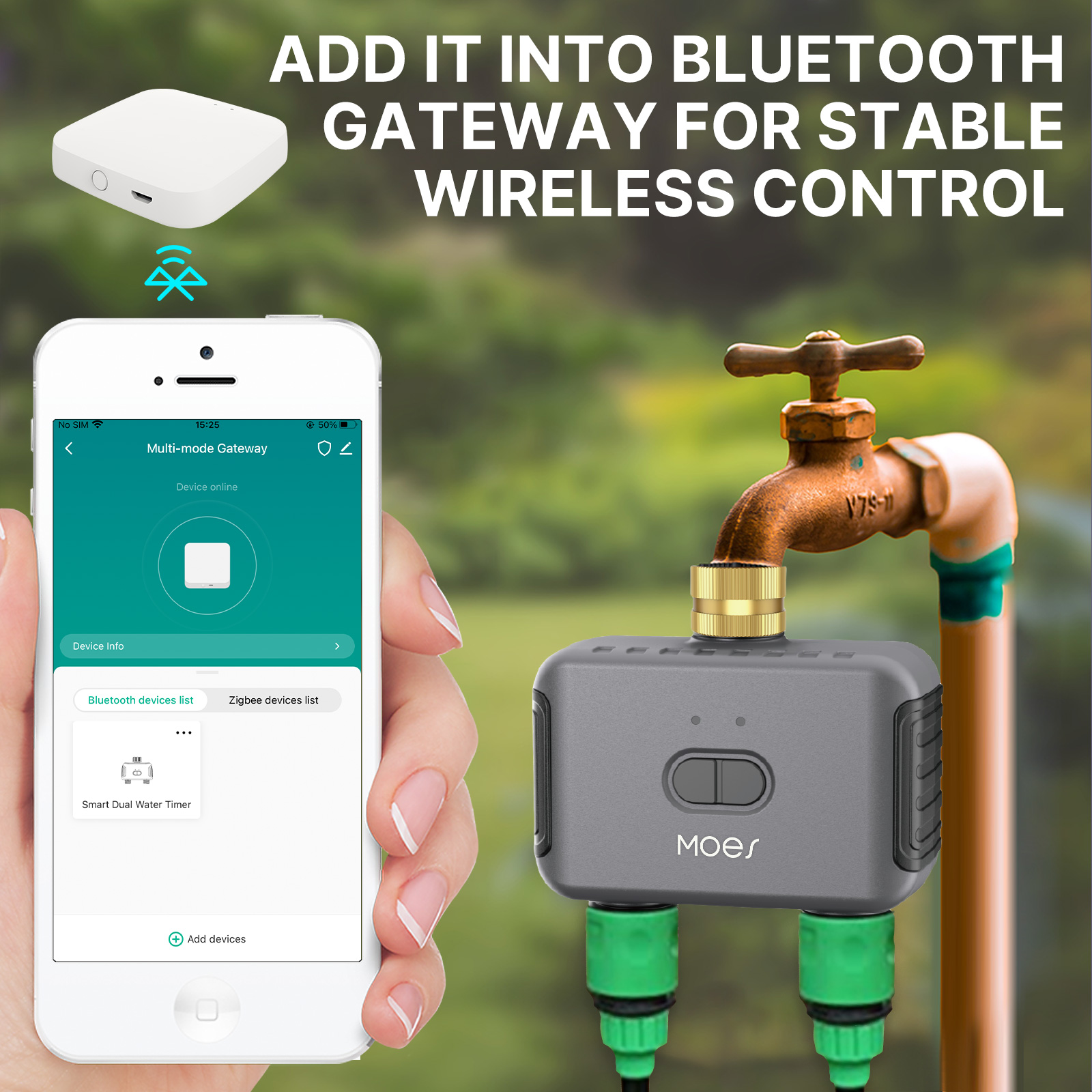 MOES Bluetooth Smart 2-drogowy – Smart Zen Garden recenzja i cena